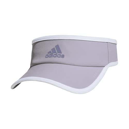 Adidas Superlite Sun Visor Hat for Women Sport Performance Outdoor Activities — Silver Dawn Grey/Silver Violet Purple/White/2.0