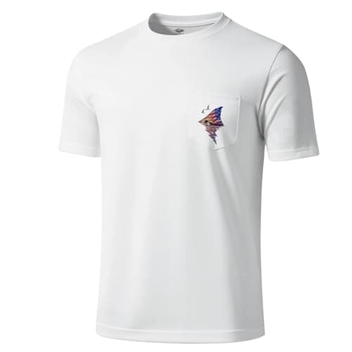 Palmyth Sun Protection Men's Short Sleeve Fishing Shirts UPF 50+ Rash Guard Tee
| Palmyth Men's Short Sleeve Sun Protec — White / Redfish Tail