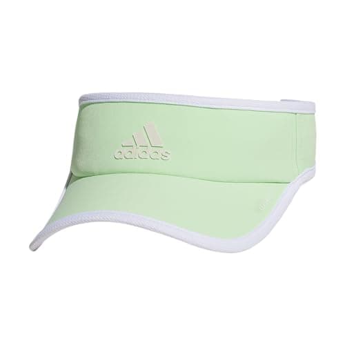 Adidas Superlite Sun Visor Hat for Women Sport Performance Outdoor Activities — Semi Green Spark/White