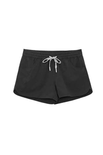 UPF50+ Quick Dry Women's Swim Shorts for Summer Beach Days
| Women's Drawstring Board Shorts: UPF50+ Quick Dry Swim Sho — Dark Grey