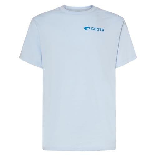 Costa Del Mar Costa Topwater T-Shirt for Men Water Sports Protection UV Protection Size L — Light Blue