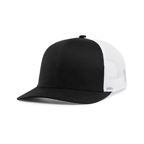 Pacific Headwear Snapback Trucker: Stylish Unisex Cap for Everyday WearComfortable All-Day Cap for Men and WomenSnapback — Black/White/Black