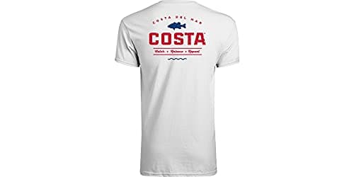 Costa Del Mar Topwater Sunglasses for Men and Women in T-Shirt Style — White