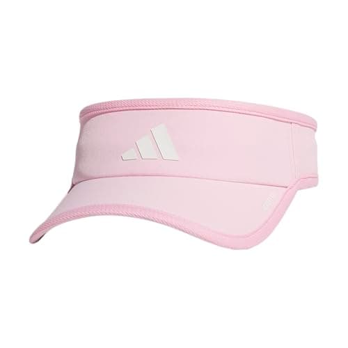 Adidas Superlite Sun Visor Hat for Women Sport Performance Outdoor Activities — True Pink/White/3.0