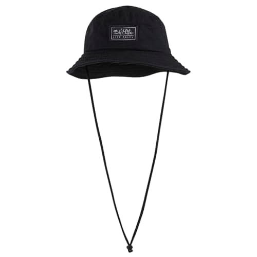 Salt Life Men's Chillax Boonie Hat + Summer + Men + Beach + UV Protection + Straw Construction + Wide Brim + Unstructure