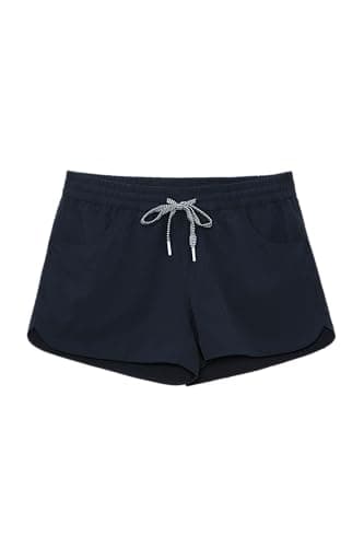 UPF50+ Quick Dry Women's Swim Shorts for Summer Beach Days
| Women's Drawstring Board Shorts: UPF50+ Quick Dry Swim Sho — Navy