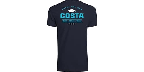 Costa Del Mar Topwater Sunglasses for Men and Women in T-Shirt Style — Navy