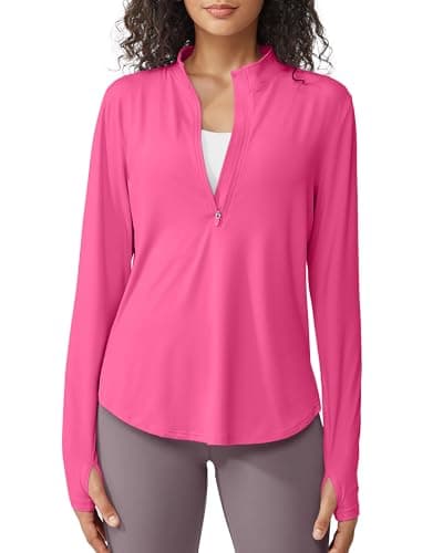 G4Free UPF 50+ Sun Protection Women's Long Sleeve Workout Tops for Lightweight Running
| G4Free Lightweight Quick Dry W — Hot Pink
