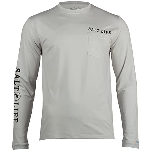Salt Life Men's Incognito Long Sleeve Performance Shirt for Fitness Enthusiasts During Outdoor Activities Quick Dry Tech