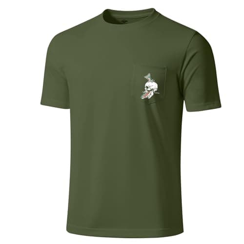 Palmyth Sun Protection Men's Short Sleeve Fishing Shirts UPF 50+ Rash Guard Tee
| Palmyth Men's Short Sleeve Sun Protec — Military / Skull Trout