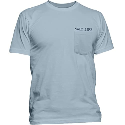 Salt Life Men's Casual Short Sleeve Crew Neck Tee for Summer Beach Days Stylish and Comfortable