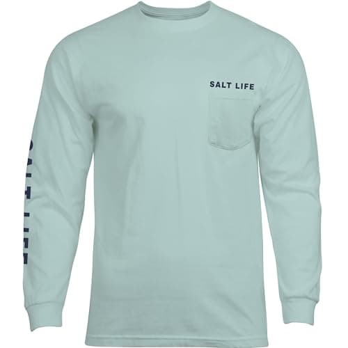 Salt Life Women's Long Sleeve Shirt Classic Fit Fade Long Sleeve Classic Fit Shirt Aquatic Journey