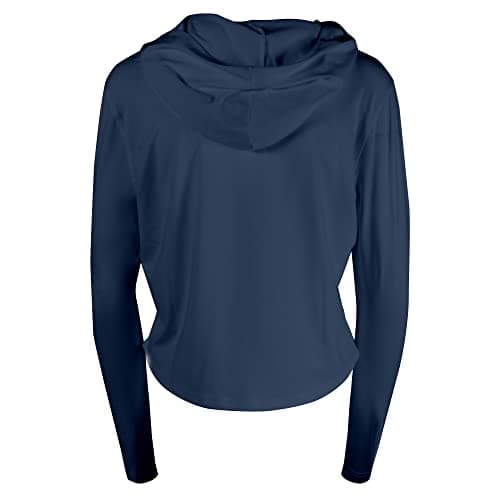 Salt Life Women's Seaglass Bay Ultra Lightweight Performance Cropped Hoodie for SummerOutdoor Adventure Lightweight, Bre