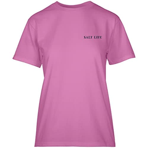 Salt Life Womens Crab Tropics Short Sleeve Tee - Summer Comfortable V-neck Tank Top for Beach and Pool Party, Breathable