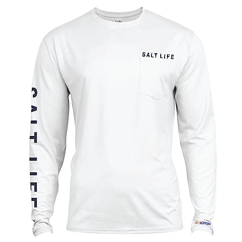 Salt Life Men's Performance Long Sleeve Tee For Outdoor Activities Breathable Stretch Fabric