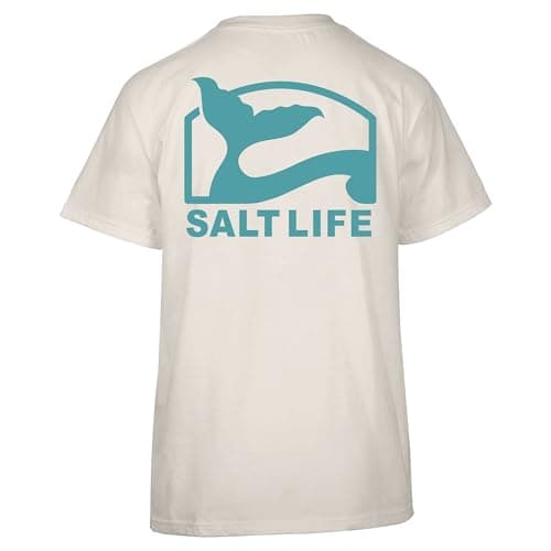 Salt Life Women's Pro Salt Mermaid Short Sleeve Tee + Size + Color + UV Protection + Breathable + Moisture Wicking + Ver