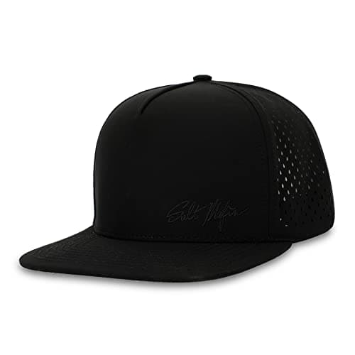 Salt Mafia Performance Waterproof Snapback Hat for Men - Surf and Outdoor Adventures — Blackout
