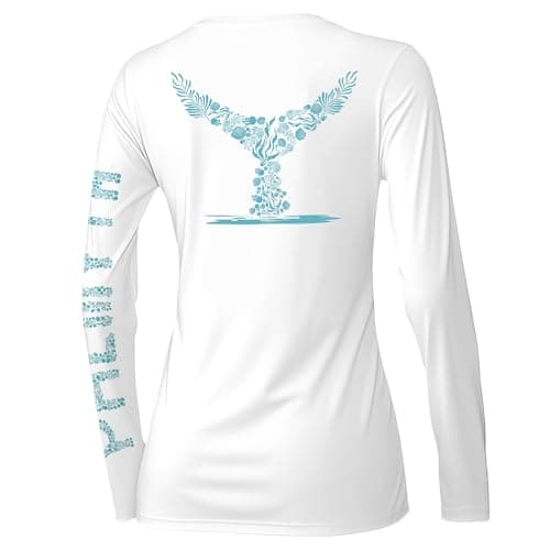 Palmyth Women's UPF 50+ Sun Protection Fishing Shirts for Outdoor Adventure
| Palmyth Women's UPF 50+ Long Sleeve Fishi — White / Tuna Tail