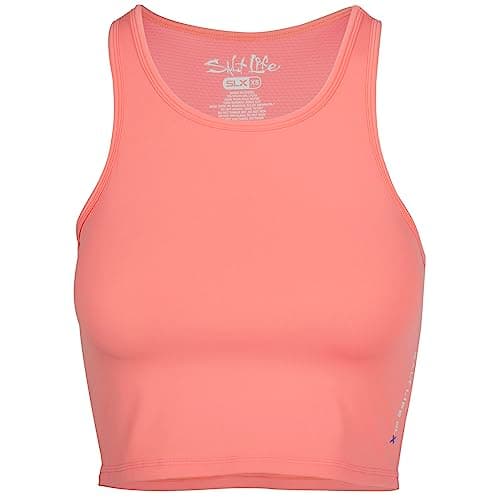 Salt Life Women's Cropped Performance Tank Top for Active Women During Summer Sports