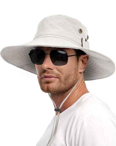 FURTALK Men's Fishing Hats UPF 80+ Sun Protection Outdoor Hiking Hats
| FURTALK Foldable Wide Brim Sun Hats for Men Fis — Light Grey