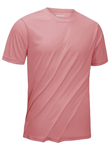 KEFITEVD Men's UPF 50+ Quick Dry Sun Protection Rashguard Shirt for Fishing and Workout
| KEFITEVD Men's SPF 50 Quick D — Grey Pink