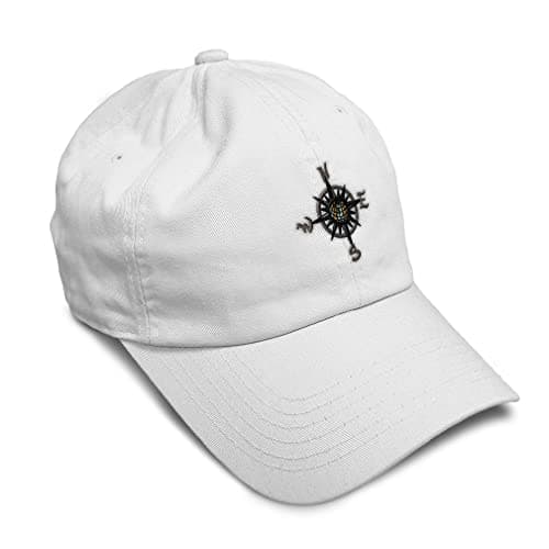 Speedy Pros Soft Baseball Cap for Men & Women with Nautical Compass Embroidery