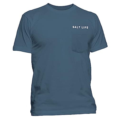 Salt Life Men's Aquatic Journey Fade Short Sleeve Tee for Active Men in Beach Volleyball Games and Beach Days Lightweigh