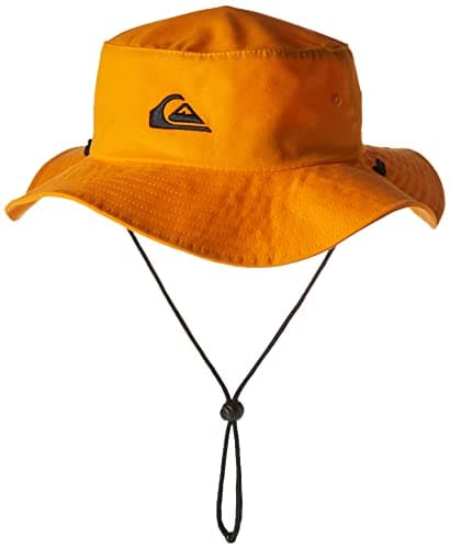 Quiksilver Men's Sun Protection Floppy Visor Bucket Hat for Outdoor Activities Wide Brim UV Protectionuppy Hat Size: S-M — Radiant Yellow