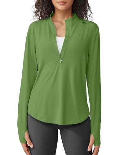 G4Free UPF 50+ Sun Protection Women's Long Sleeve Workout Tops for Lightweight Running
| G4Free Lightweight Quick Dry W — Army Green