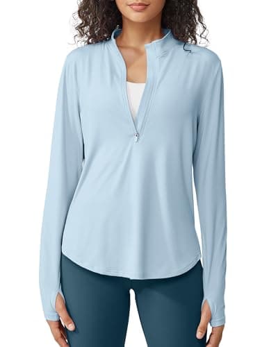 G4Free UPF 50+ Sun Protection Women's Long Sleeve Workout Tops for Lightweight Running
| G4Free Lightweight Quick Dry W — Light Denim
