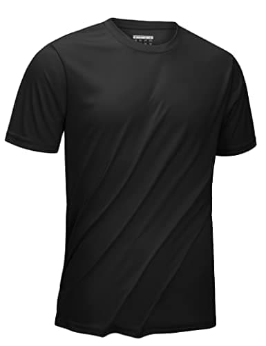 KEFITEVD Men's UPF 50+ Quick Dry Sun Protection Rashguard Shirt for Fishing and Workout
| KEFITEVD Men's SPF 50 Quick D — Black