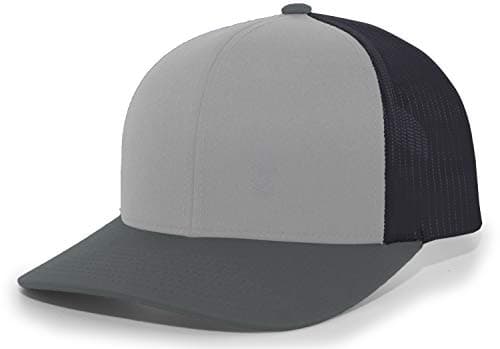 Pacific Headwear Snapback Trucker: Stylish Unisex Cap for Everyday WearComfortable All-Day Cap for Men and WomenSnapback — Heather Grey/Lt Charcoal/Lt Charcoal