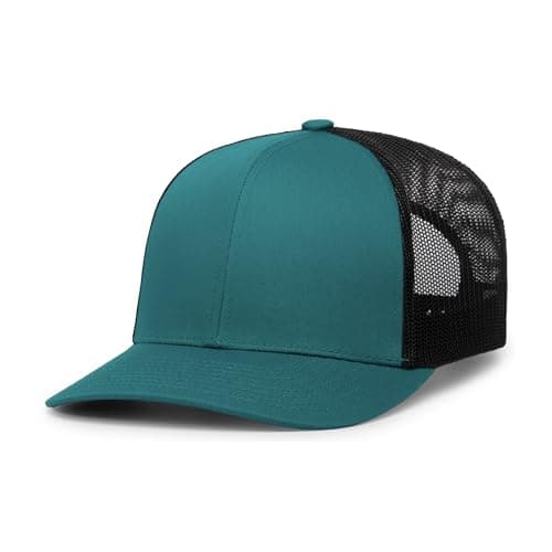 Pacific Headwear Snapback Trucker: Stylish Unisex Cap for Everyday WearComfortable All-Day Cap for Men and WomenSnapback — Jaguar Teal/Charcoal/Jaguar Teal