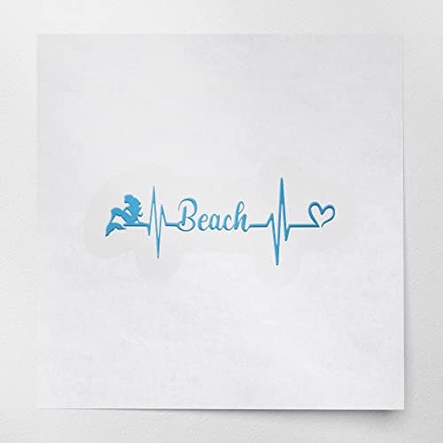Decal Stickers Mermaid Beach Love Hologram Set of 2 Premium Waterproof ANDstic909452HO  
Decal Stickers Mermaid Beach Lo — Azure Blue