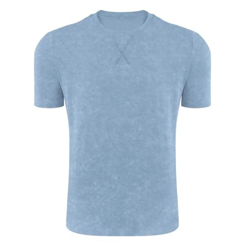 Logeeyar Men's Athletic Washed T-Shirts Basic Crew Neck Tees for Causal Wear
| Logeeyar Men's Distressed Cotton T-Shirt