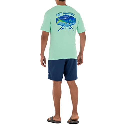 Guy Harvey Men’s Offshore Fish Collection Short Sleeve T-Shirt for Fishing Enthusiasts Feature-Fit Edition Medium Size R