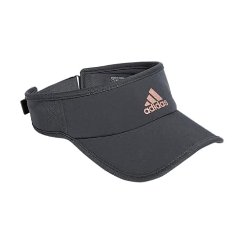 Adidas Superlite Sun Visor Hat for Women Sport Performance Outdoor Activities — Grey Six/Rose Gold/2.0