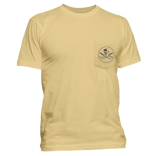 Salt Life Men's Spotlight Skull and Fillet Short Sleeve Tee for Fishing Enthusiasts in Warm Weather Races rhythmic breat