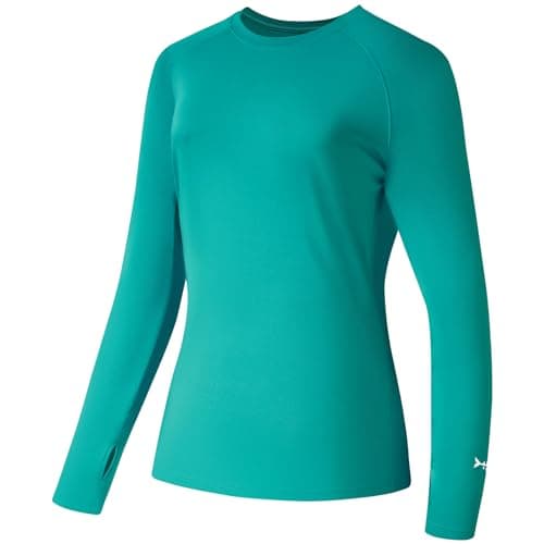 Women's UPF 50+ UV Sun Protection Long Sleeve Fishing Hiking Shirt
| Global Recycled Standard Women’s Long Sleeve Sun P — Pool Green