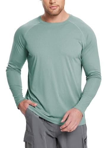 Baleaf Men's Sun Protection Shirts UV SPF UPF 50+ Long Sleeve for Fishing and Running
| Baleaf Men's Quick Dry Lightwei — Sublime Green
