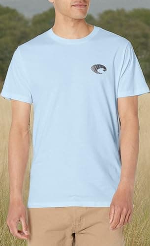Costa Del Mar Men's Short Sleeve Crewneck T-Shirt Mossy Oak Coastal Style Trendy Summer Wear Medium Size Popular Summer