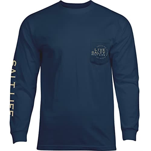 Salt Life Men's Comfortable Chesapeake Life Long Sleeve Crew Neck Tee for Outdoor Adventures