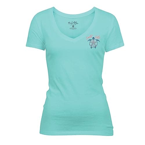 Salt Life Women's Turtle Bay Short Sleeve Scoop Neck Tee + Fashionable + Beachgoers + Vacation + Breathable Fabric + Sof
