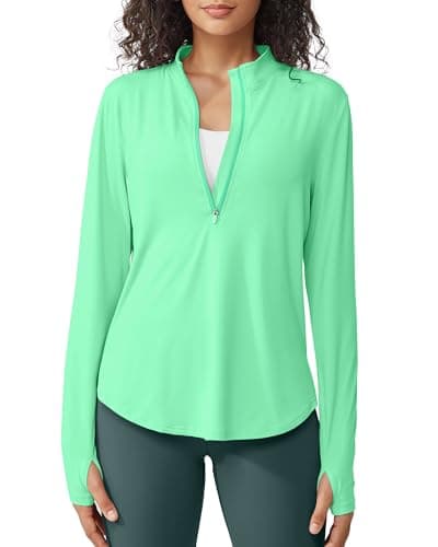 G4Free UPF 50+ Sun Protection Women's Long Sleeve Workout Tops for Lightweight Running
| G4Free Lightweight Quick Dry W — Mint