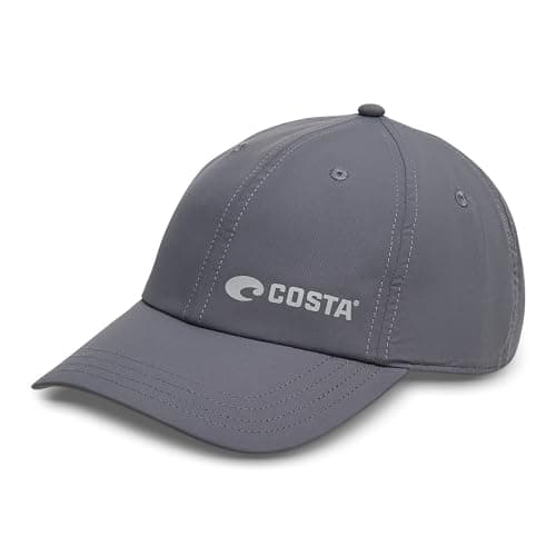 Costa Del Mar Mens Packable Performance Hat - Cool Gray 2 - One Size Fit - Water Resistance - UV Protection - Summer Bea