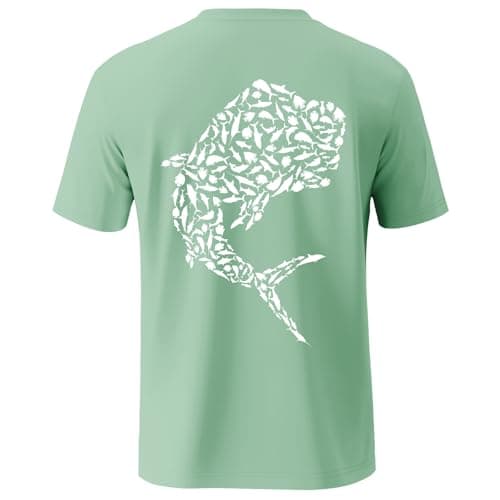 Palmyth Sun Protection Men's Short Sleeve Fishing Shirt UPF 50+ Quick Dry
| Palmyth Men's Short Sleeve Fishing Shirt UP — Seafoam / Mahi