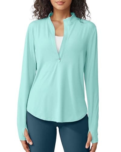 G4Free UPF 50+ Sun Protection Women's Long Sleeve Workout Tops for Lightweight Running
| G4Free Lightweight Quick Dry W — Light Blue