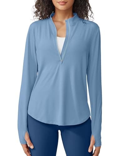 G4Free UPF 50+ Sun Protection Women's Long Sleeve Workout Tops for Lightweight Running
| G4Free Lightweight Quick Dry W — Blue Gray
