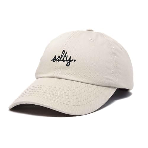 DALIX Adjustable Salty Embroidered Cotton Beach Baseball Cap for Women Sun Protection