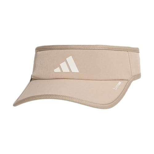 Adidas Superlite Sun Visor Hat for Women Sport Performance Outdoor Activities — Chalky Brown/White/3.0